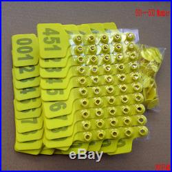 001-500 Number Animal cattle Use Ear Tag Livestock Tags labels cattle special