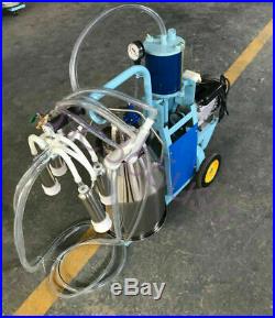110V Stainless Steel Piston Milker Electric Milking Machine for Cows and Goats