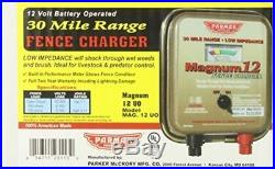 12V Electric Fence Charger Garden Dog Battery Horse Power Portable Cattle Large