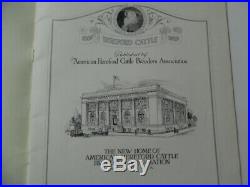 1919 American Hereford Cattle Breeders Association Brochure Kansas City Vintage