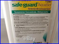 1 Liter Safe-Guard Fenbendazole Dewormer Cattle/Goat Suspension GENUINE Sealed