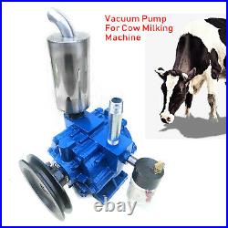 220L/min Vacuum Pump For Cow Milking Machine Milker Bucket Tank Barrel Cattle US