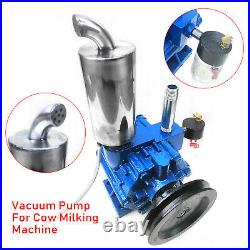 220L/min Vacuum Pump For Cow Milking Machine Milker Bucket Tank Barrel Cattle US
