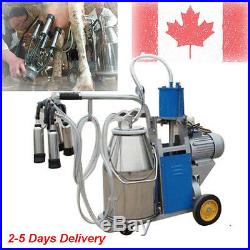 25L Electric Milking Machine Automatic 10-12 Cows/h Complete Set WHOLESALE