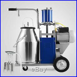 25L Electric Milking Machine Ideal Equipment For Farm Cows WithBucket Vacuum Pump
