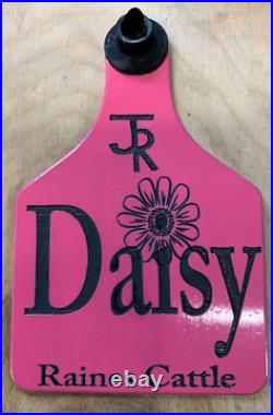 300 cattle cow ear tags custom personalized never fade. Both sides engraved
