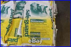 (30) 25lb. Bags of Safe-Guard Medicated Dewormer. 5% Pellets for Cattle/Horse