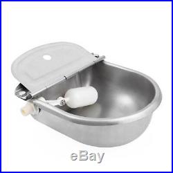 4X 4L Stainless Steel Automatic Water Waterer Stock Livestock Horse Cattle Sheep