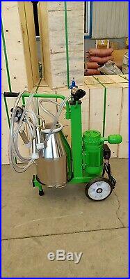 4mul8 Machinery Oil-free Vacuum Pump Milking Machine Cows Single Tank +EXTRAS