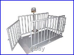 5000 LB x 1 LB Optima NTEP 60 x 30 Cattle Livestock Animal Scale System & Cage