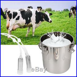 5L Portable Electric Milking Machine Vacuum Pump for Farm Cow Cattle Milking