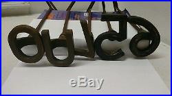 5 Piece 3 Freeze Branding Irons Numbers 0 5 6 7 Letter U Cattle Identification