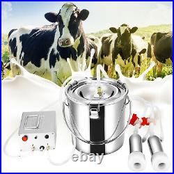 7L Electric Vacuum Pulsation Suction Pump Milker Machine Cows Milking Machine