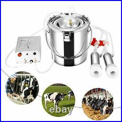 7L Milking Machine Cows Goat Automatic Electric Vacuum Suction Pump Milker