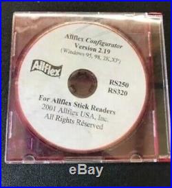 Allflex RS320 Series Stick Cattle Ear Tag Reader RFID w Accessories SOFTWARE