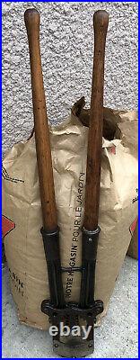Antique Cattle Dehorning Tool USA with Solid Wood Handle Primitive Working