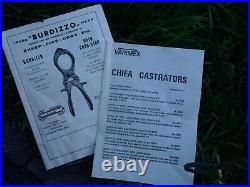 Burdizzo chifa Castrator Emasculator steer Cattle Sheep kit vet kit w case