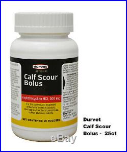 Calf Scour Boluses / 25 Count Beef Dairy Cattle Bolus - exp 04/21