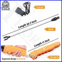 Cattle Prod, Newest Waterproof Livestock Prod Stick with LED Light, 43.7 in