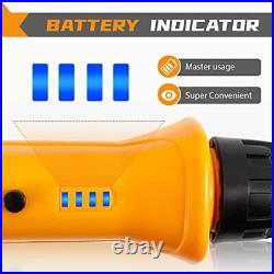 Cattle Prod with Battery Indicator&LED Light, Livestock Prod Rechargeable for