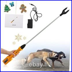 Cattle Prod with Battery Indicator&LED Light, Livestock Prod Rechargeable for