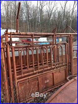 Cattle tub squeeze chute system with palpation cage. Palco/Apache works well