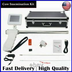 Cows Cattle Visual Insemination Gun Kit with Adjustable Screen Upgraded Version US