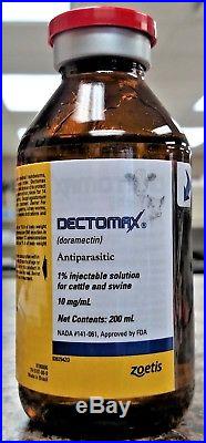 Dectomax 200 ml Inj Antiparasitic for Cattle or Swine
