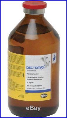 Dectomax (Doramectin) 1% Injectable for Cattle 500ml Antiparasitic FREE SHIPPING