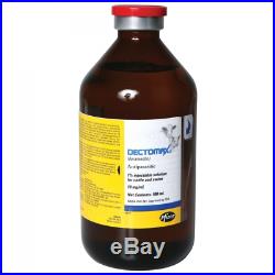 Dectomax Injectable 1% Dewormer for Cattle and Swine Case of 6 500mL bottles