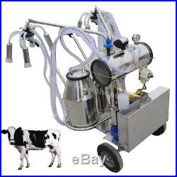 Double TankMilker Electric Milking Machine Milker Vacuum Pump Cow Cattle Farm