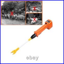 Electric Livestock Whip Tool Double Safety Switch Electric Cattle Prod