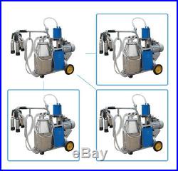Electric Milking Machine 25L Bucket Milker For Dairy Farm Cows Cattle