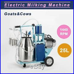 Electric Milking Machine For Farm Cows WithBucket Adjustable Pioton 25L 1440RPM