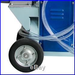 Electric Milking Machine For Goats Cows 25L Bucket With Wheels Piston Vacuum Pump