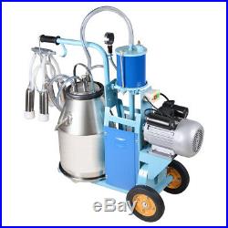 Electric Milking Machine Milker For farm Cows Bucket 25L 304 Stainless Bucket