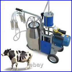 Electric Milking Machine with Accessories for Farm Cow Cattle Bucket Vacuum Pump