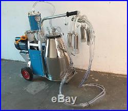 Electric Piston Type Milking Machine with 25L Bucket For Home Farm Cows 110V US