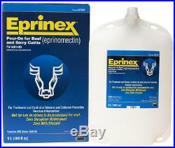 Eprinex Pour On Cattle Dewormer Lice 5 Liter Parasites Lice GUN INCLUDED