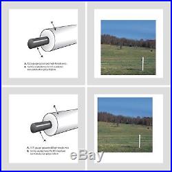 Fence Wire Gauge White Safety Coated High Tensile Horse Cattle Barn Nonelectric