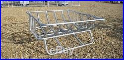 GALVANIZED STEEL CRADDLE HAY FEEDER for Goats-Sheep-Cattle-Horses. SIZE 6X6