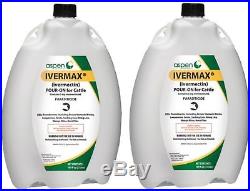 IVERMECTIN Pour On 2 x 5 Liters Cattle Calf Wormer Parasites Ivermax Lice Mange