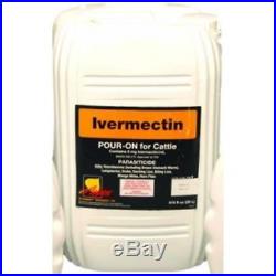 IVERMECTIN Pour On Cattle Wormer 20 Liter Internal External Parasite Control