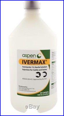 Ivermax 1% Injectable 1000ml For Cattle & Swine Ivomec