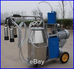 Large Electric Milking Machine Milker For Farm Cows Cattle Milk Piston Pump CA