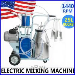 Large Electric Milking Machine Milker For Farm Cows Cattle Milk Piston Pump CE A