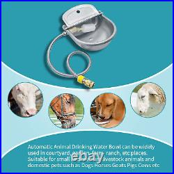Livestock Cattle Horse Drinker Bowl Automatic Water Outlet Animal Stainless Stee
