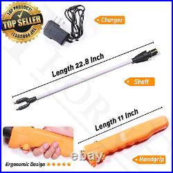 Livestock Prod, Newest Waterproof Cattle Prod Stick with LED Light, Rechargeable
