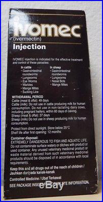 MERIAL 000683 Ivomec Parasiticide Injection For Sheep & Cattle 6.8 oz / 200 mL
