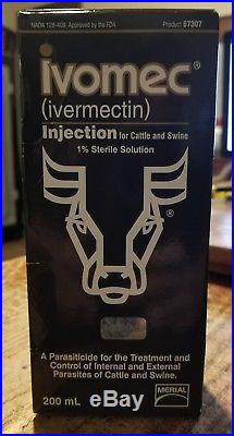 MERIAL IVOMEC Parasiticide Injection For Sheep & Cattle Expires 2019 200 mL